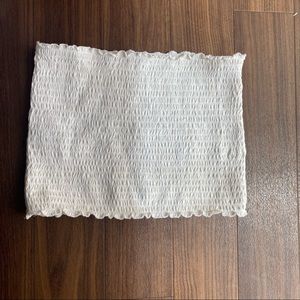 Hollister white tube top